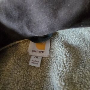 Carhartt Reversible Sherpa Jacket - Olive/Gray